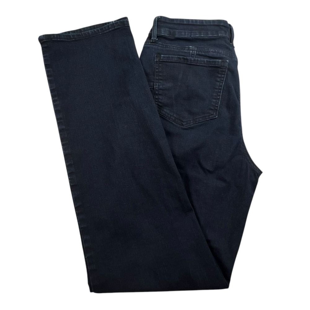 NYDJ Womens 8 Marilyn Straight Dark Wash Mid Rise Stretch Denim Jeans